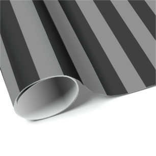 Papel De Regalo Gris y franja negra
