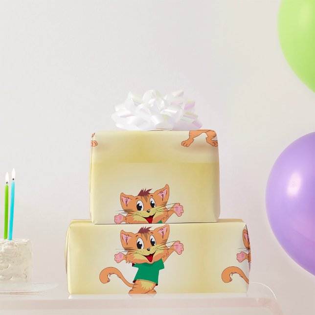 Papel De Regalo Groovy Cat (Subido por el creador)