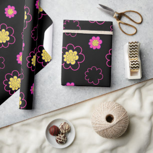 Papel De Regalo Groovy daisies.