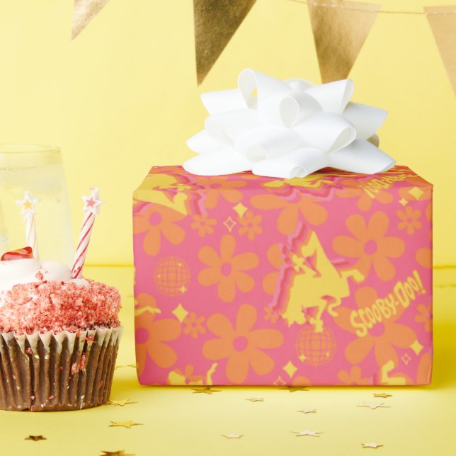 Papel De Regalo Groovy Disco Scooby-Doo Pattern (Fiesta de cumpleaños )