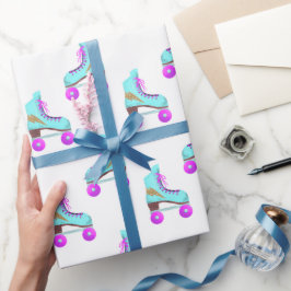 Papel De Regalo Groovy Roller Skates Pattern