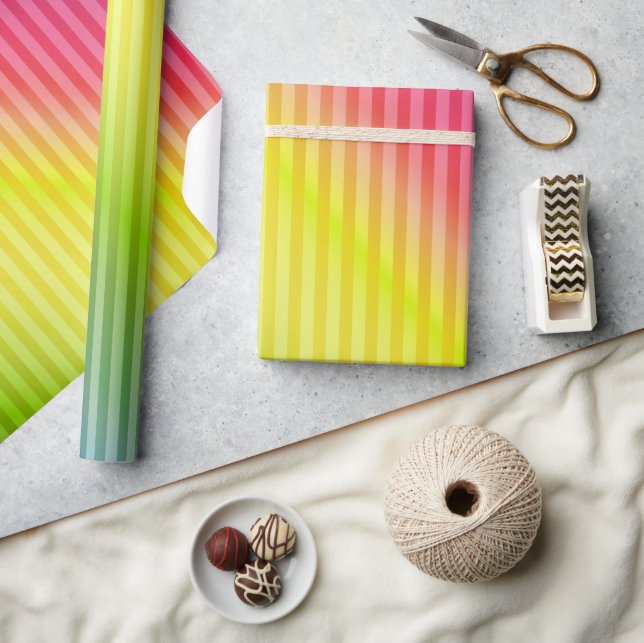 Papel De Regalo Grosor luminoso del neonato fluorescente gradiente (Artesanía)