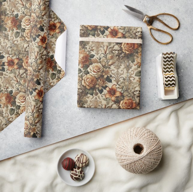 Papel De Regalo Grotesque Elegance – Gothic Victorian (Artesanía)