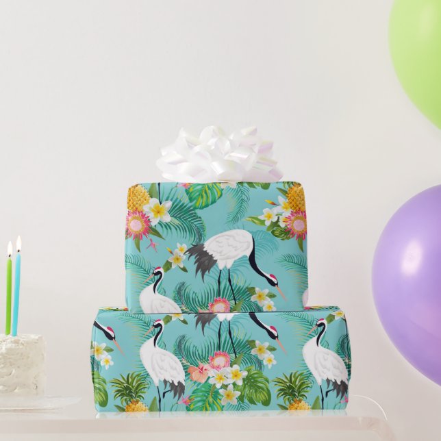 Papel De Regalo Grullas japonesas (Regalos de fiesta)