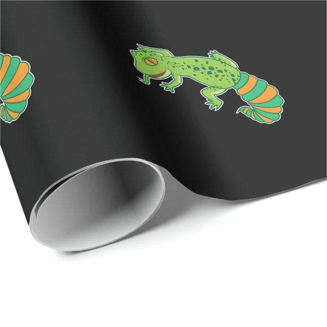 Papel De Regalo Grüner Leopardgecko (Esquina del rollo)