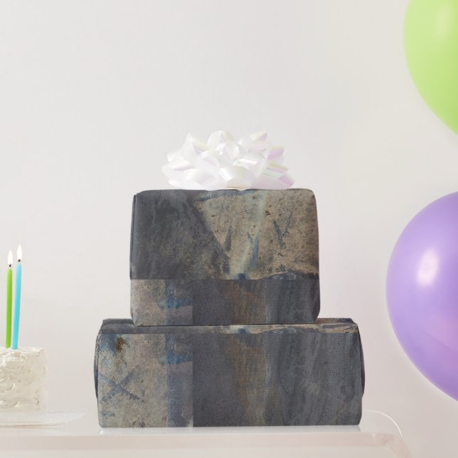 Papel De Regalo Grungy Resumen Diseño de pizarra (Regalos de fiesta)