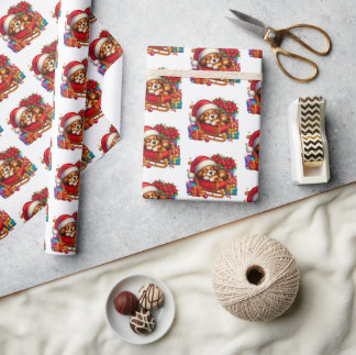 Papel De Regalo Grupo de Navidades de Cuatro