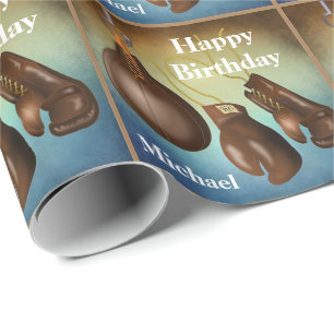 Papel De Regalo Guantes de boxeo y regalo del bolso