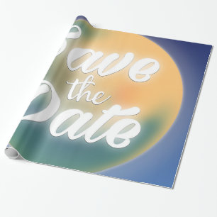 Papel De Regalo Guardar la Fecha Luna Mágica