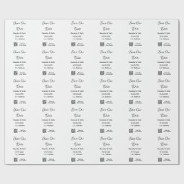 Papel De Regalo Guardar la fecha simple mínimos detalles del códig