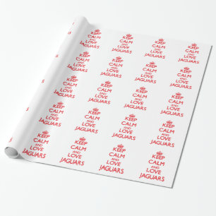 Papel De Regalo Guarde la calma y ame los jaguares