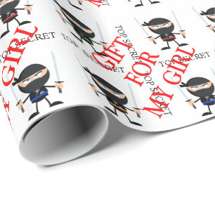 Papel De Regalo Guardias de regalo de Ninja para mi Chica