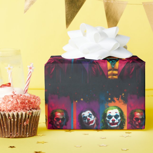 Papel De Regalo Guasón (Fiesta de cumpleaños )