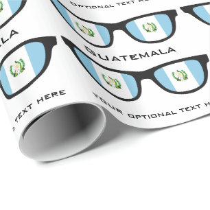 Papel De Regalo Guatemala Sombras personalizado texto y ajuste de