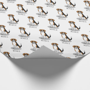 Papel De Regalo Guay Beagle con gafas de sol (tricolor 3) Gracioso