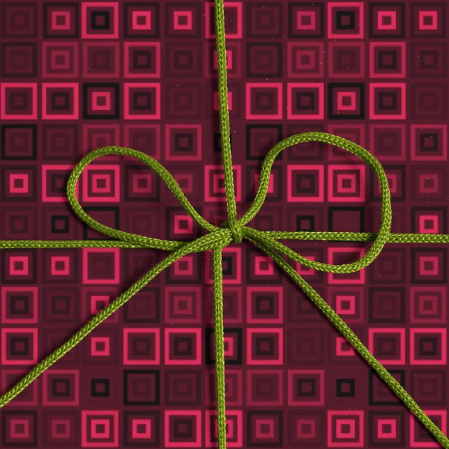 Papel De Regalo Guay de moda Purple and Bright Pink Square Pattern (Subido por el creador)