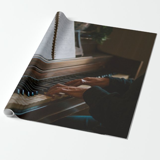 Papel De Regalo Guay Piano (Desenrollado)