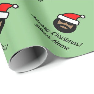 Papel De Regalo Guay piel marrón oscuro Papá Noel Navidades Navi