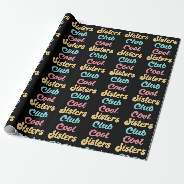 Papel De Regalo Guay Sisters Club II (Desenrollado)