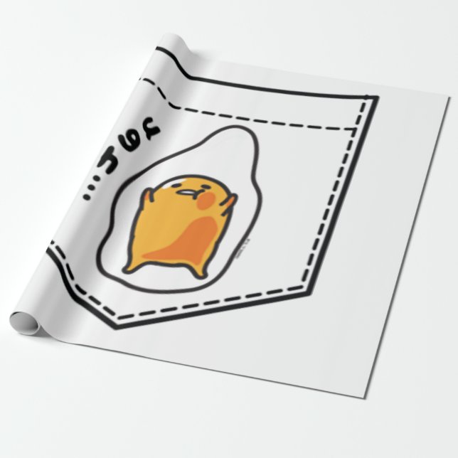 Papel De Regalo Gudetama Pocket Sweatshirt (Desenrollado)
