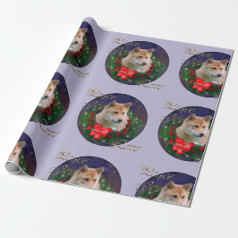 Papel De Regalo Guerra de los Navidades Shiba Inu