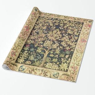 Papel De Regalo Guillermo Morris Árbol De La Vida Vintage Pre-Raph