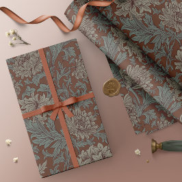 Papel De Regalo Guillermo Morris Chrysanthemum Pattern Wraping Pap