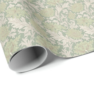 Papel De Regalo Guillermo Morris Chrysanthemum Pattern Wraping Pap