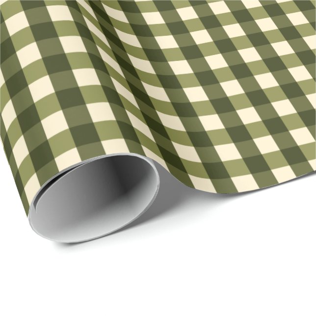 Papel De Regalo Guinga oscura verde (Esquina del rollo)