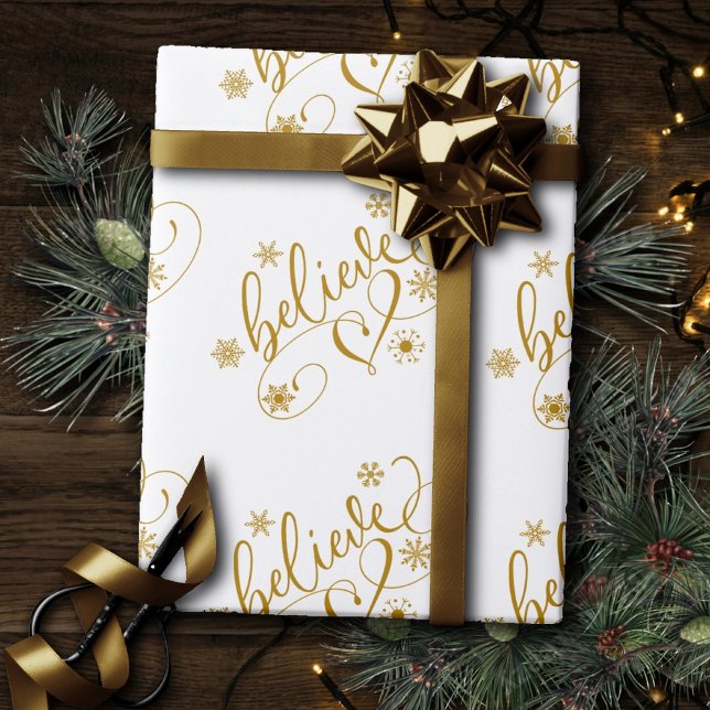 Papel De Regalo Guión de creencia | Florecimiento del copo de niev (Subido por el creador)