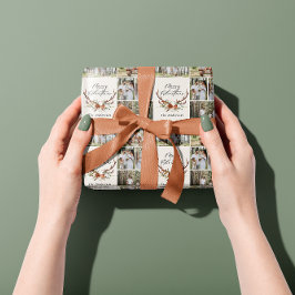 Papel De Regalo guión de navidad antler foto rústica de antler