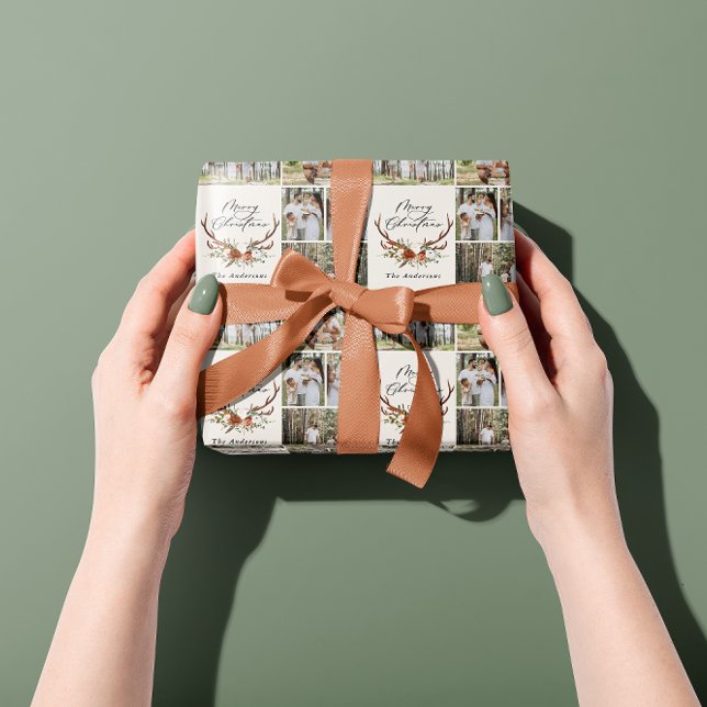 Papel De Regalo guión de navidad antler foto rústica de antler (Subido por el creador)