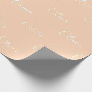 Papel De Regalo Guión de nombre de página Pastel personalizado