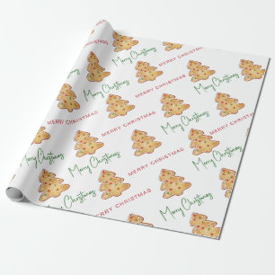 Papel De Regalo Guión del patrón de cookie de navidad