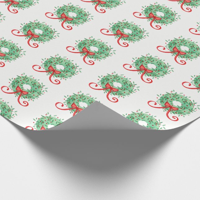 Papel De Regalo Guirnalda del navidad (Esquina)