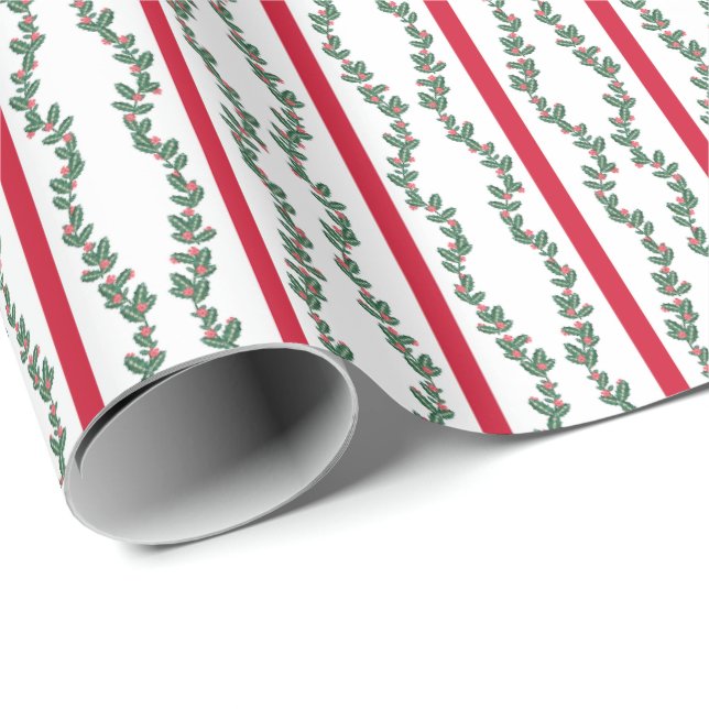 Papel De Regalo Guirnaldas de Impresión en Bloque  (Esquina del rollo)