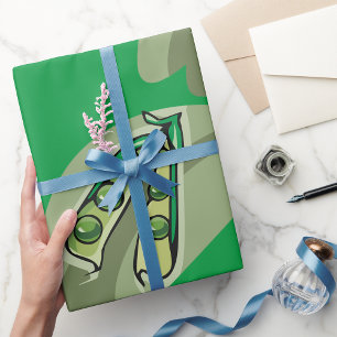 Papel De Regalo Guisantes En Un Pod