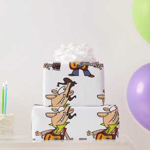 Papel De Regalo Guitar Man Rockstar