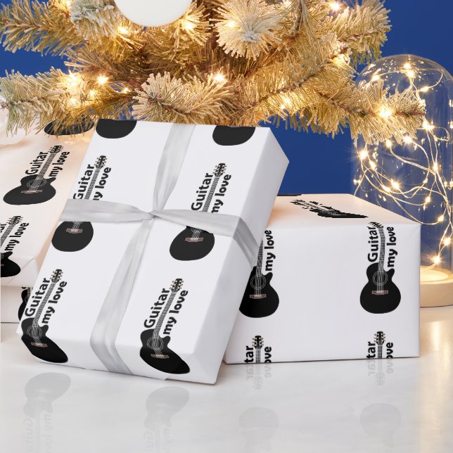 Papel De Regalo Guitar mi amor guitarra (Vacaciones)