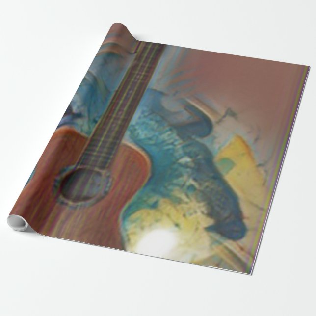 Papel De Regalo Guitarra Acústica de Guay (Desenrollado)