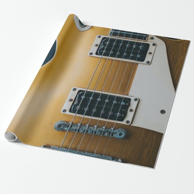 Papel De Regalo Guitarra Acústica Increíble (Desenrollado)