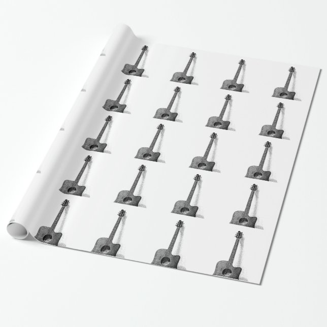 Papel De Regalo Guitarra clásica (Desenrollado)