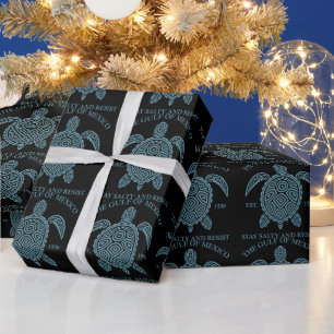 Papel De Regalo Gulf Of Mexico ESTD 1550 Stay Salty And Resist