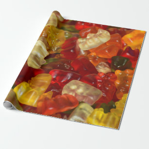 Papel De Regalo Gummy Bear Candies