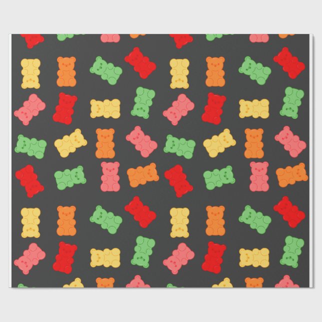 Papel De Regalo Gummy Bear Wrapping Paper (Superficie plana)