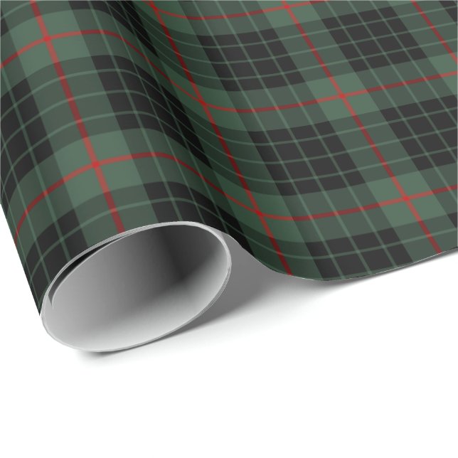 Papel De Regalo Gunn Clan Tartan (Esquina del rollo)