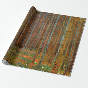 Papel De Regalo Gustav Klimt - Bosque de pinos Tannenwald