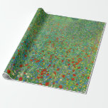 Papel De Regalo Gustav Klimt - Campo de amapola<br><div class="desc">Campo de amapola / Campo de los cachorros - Gustav Klimt,  Petróleo en lienzo,  1907</div>