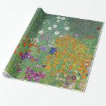 Papel De Regalo Gustav Klimt Flower Garden Vintage Art Nouveau<br><div class="desc">Pintura Bella Artes Gustav Klimt Flower Garden Vintage Art Nouveau 1907</div>