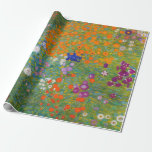 Papel De Regalo Gustav Klimt - Jardín de flores<br><div class="desc">Jardín de flores - Gustav Klimt en 1905-1907</div>